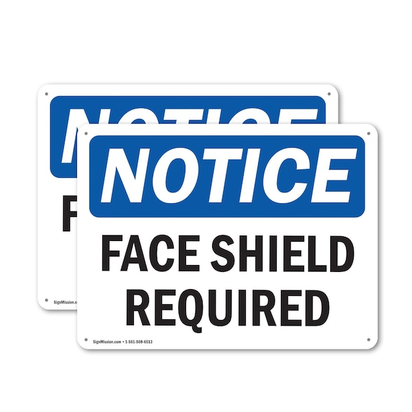 Signmission 18 in Height, 24 in Width, Plastic, Rectangle OS-2PACK-NS-P-1824-L-12387 - main